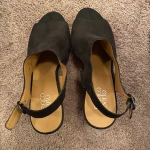 Never worn black wedges!